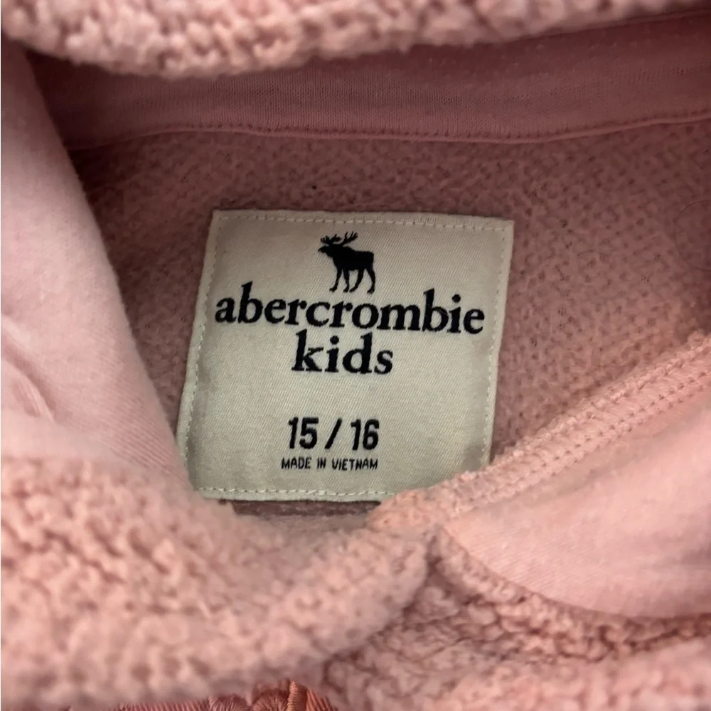 Abercrombie Kids pink hoodie Size 15/16. $5 Sale - Picture 9 of 10